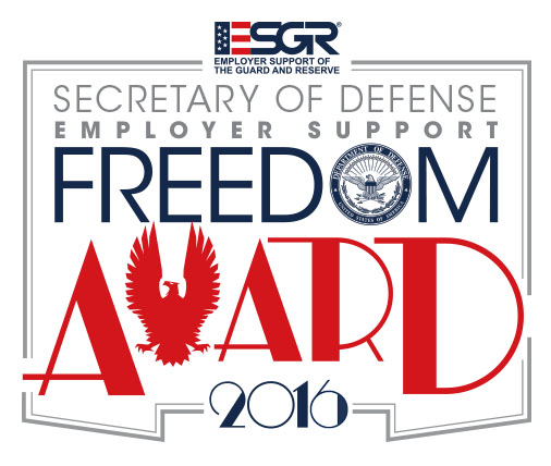 Alaska Airlines was presented with the 2016 Secretary of Defense Employer Support Freedom Award. Click enter to read more.