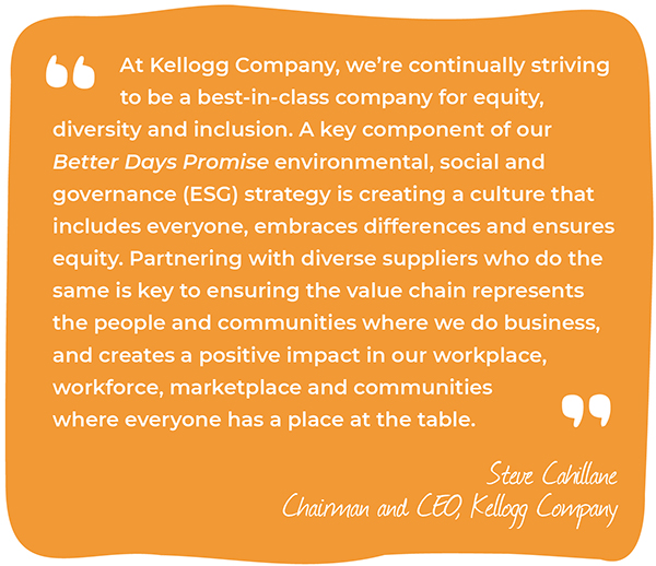 A letter from the chariman and CEO of Kellogg Company